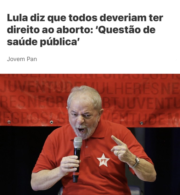 LULA e o ABORTO